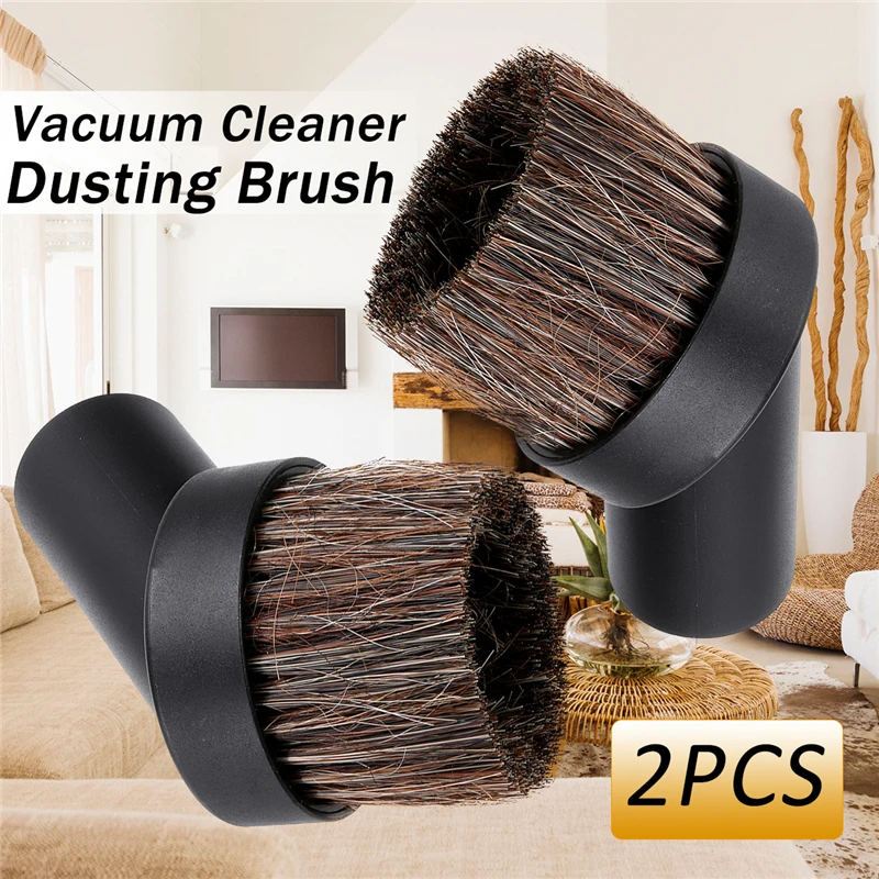 2PCS Vacuum Cleaner Dusting Brushes Soft Round Dusting Brush for