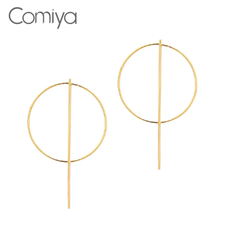 

Comiya Fashion Women Jewelry Accessories Copper Geometric Shape Charm Dangle Earrings For Lady Bohemian Wholesale Drop Earring