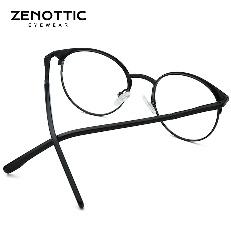 Круглые очки zenotic для женщин коррекции близорукости в стиле ретро фотохромные с