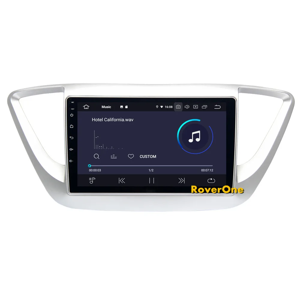 Excellent For Hyundai Verna Solaris 2017 Android 9.0 2G+16G Quad Core Autoradio Car Radio Stereo GPS Navigation Multimedia Player NO DVD 9