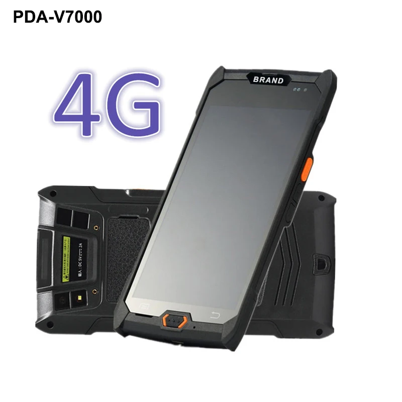 Leitor sem Fio do Código de Barras Pda do Varredor Móvel do Código de Barras do Terminal da Posição de 5 Gprs Bluetooth Wifi Polegadas 1d – 2d 4g
