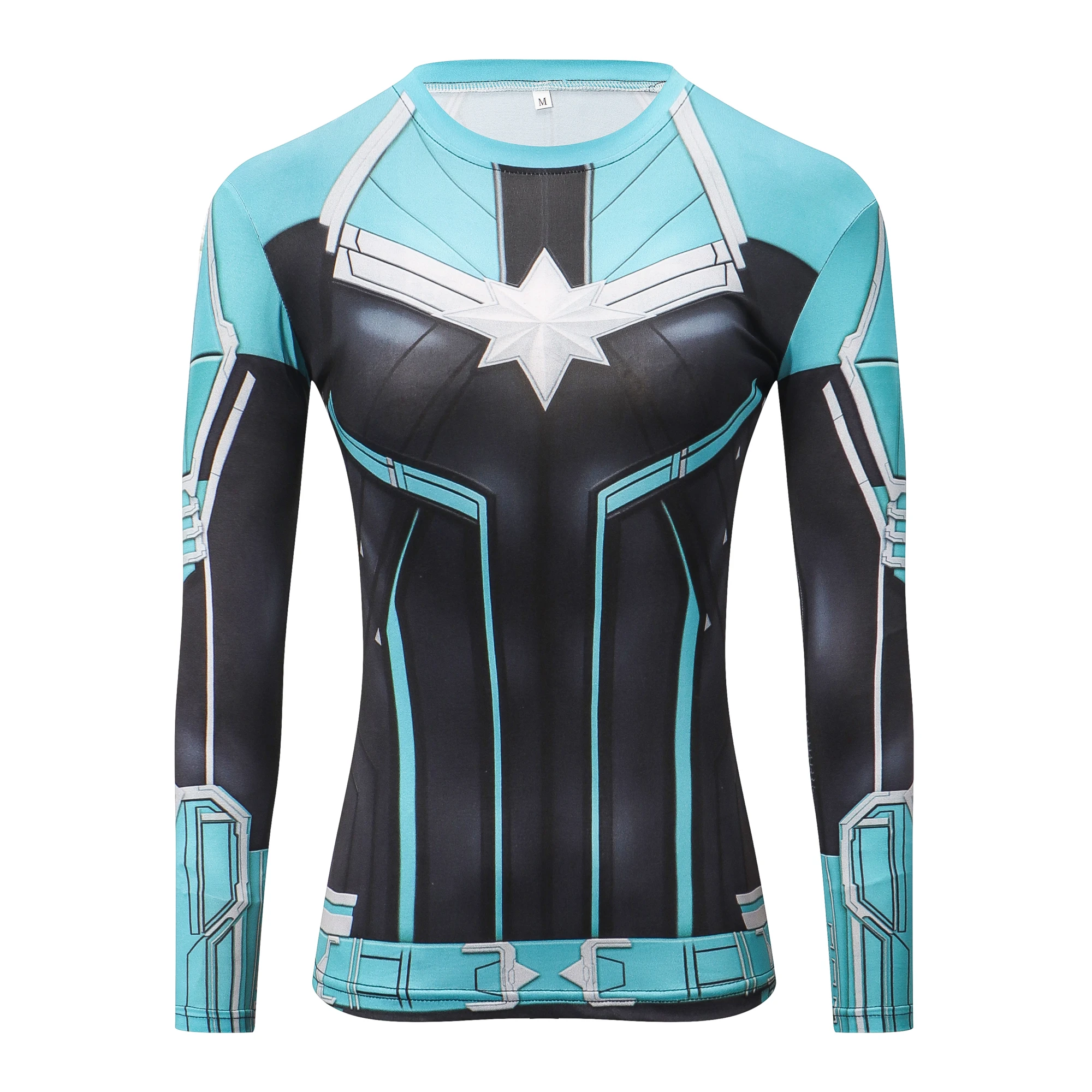Avengers 4 Endgame 3D Printed Captain Marvel T-Shirt Women Compression Short Sleeve T-Shirt Women Cosplay Costume For Female image 6