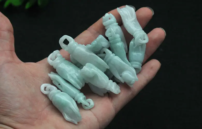 

High Quality Natural Burma Jade Pendant Buddhas Hand Craving Jade GUANYINS Hand Pendant Jadeite Big Stone Necklace Pendant fx11