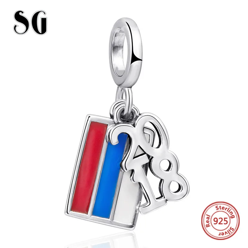 

New arrival 925 sterling silver charms beads fit original European pendant bracelet diy fashion jewelry making for men gifts