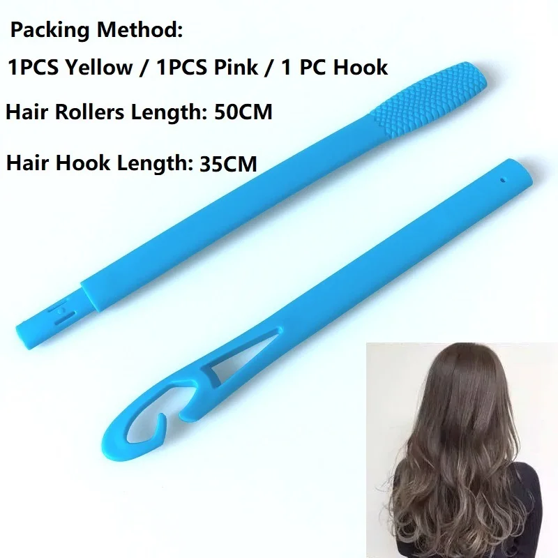 1PC Manual Hair Curlers Rollers Magic Leverage DIY Hair Curlers Spiral Circle Curling Wand Safety Styling Tool for Girl