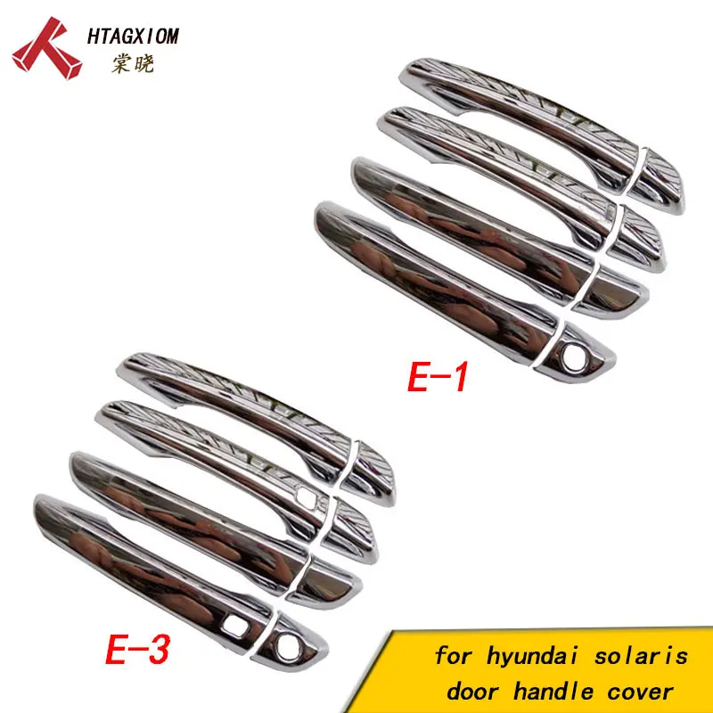 

for Hyundai New Solaris 2017 2018 Abs Chrome Door Handle Covers Trim Car Styling Sticker Auto Accessories 8 Pcs