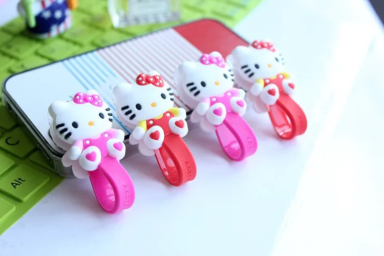 

20PCS/lot Cartoon Fixed Line Clamp Cable Wire Organizer Cable drop Clip Tidy Cord Holder Bobbin Winder