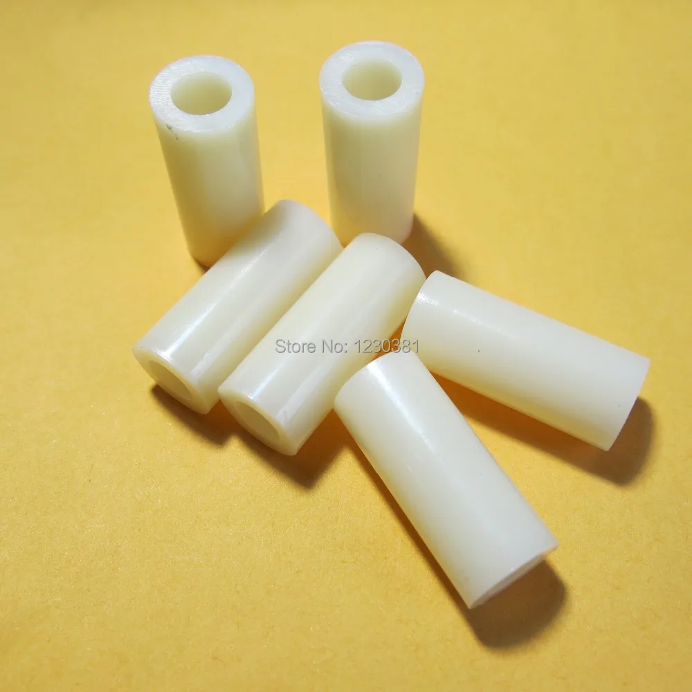 

100pcs M4 Nylon Plastic hollow insulate round Standoff Spacer M4x5-30mm roll abstandhalter 4mm post RC support halter pillar