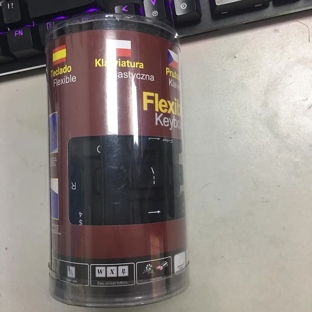 Гибкая Водонепроницаемая силиконовая мини игровая клавиатура Портативная USB для