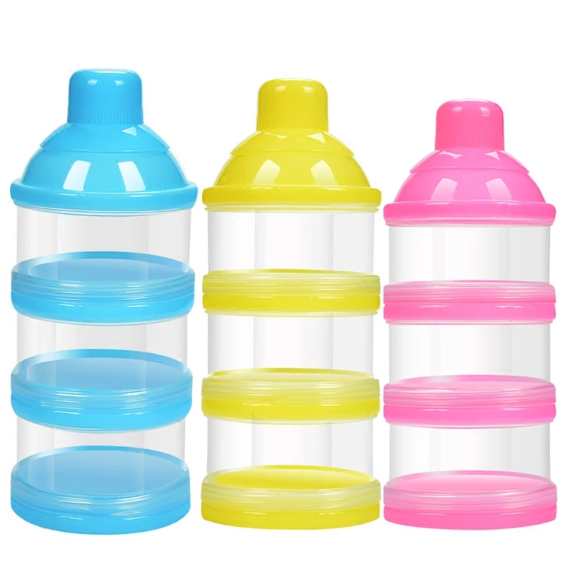 

Baby Bottle Food Container Formula Feeding Milk Powder Box Storage Feeder Bottles Container Three Grid Boxes Formula Milk Storag