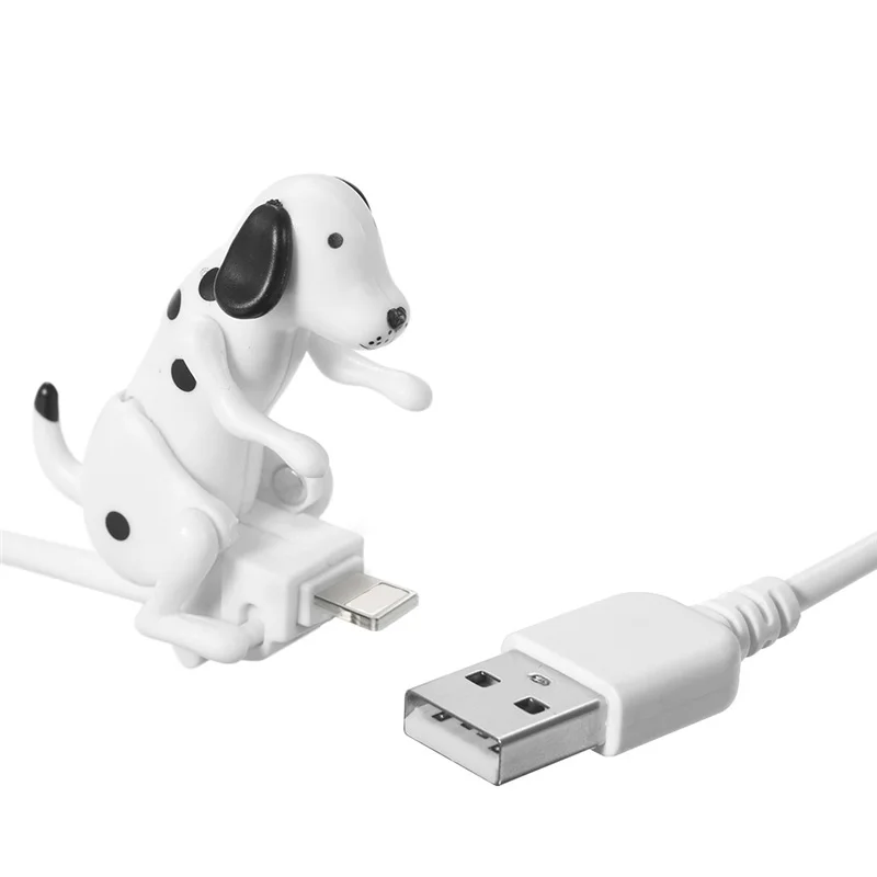 

Portable Funny Cute Pet USB Cable Mini Humping Spot Dog Toy Gadget Charger Data Line Compatible for Phone Micro-USB