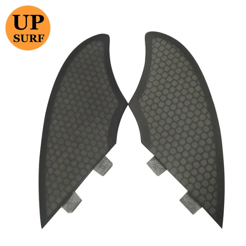 Плавник для серфинга fcs quad fins набор плавники килевые/GX черные quillas twin маленькие