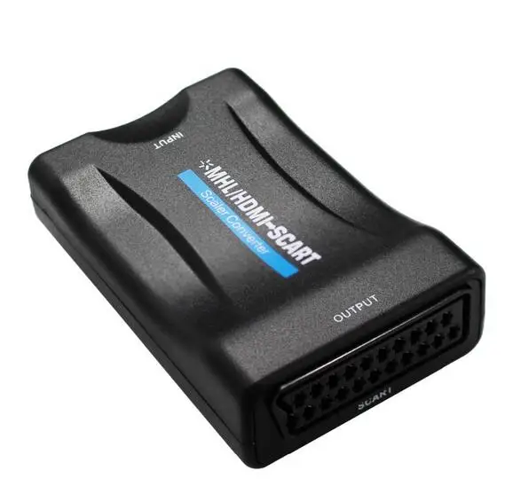 HDMI к Scart адаптер 1080p видео аудио конвертер Scaler смартфон STB DVD Аудио адаптер|adapter hdmi to