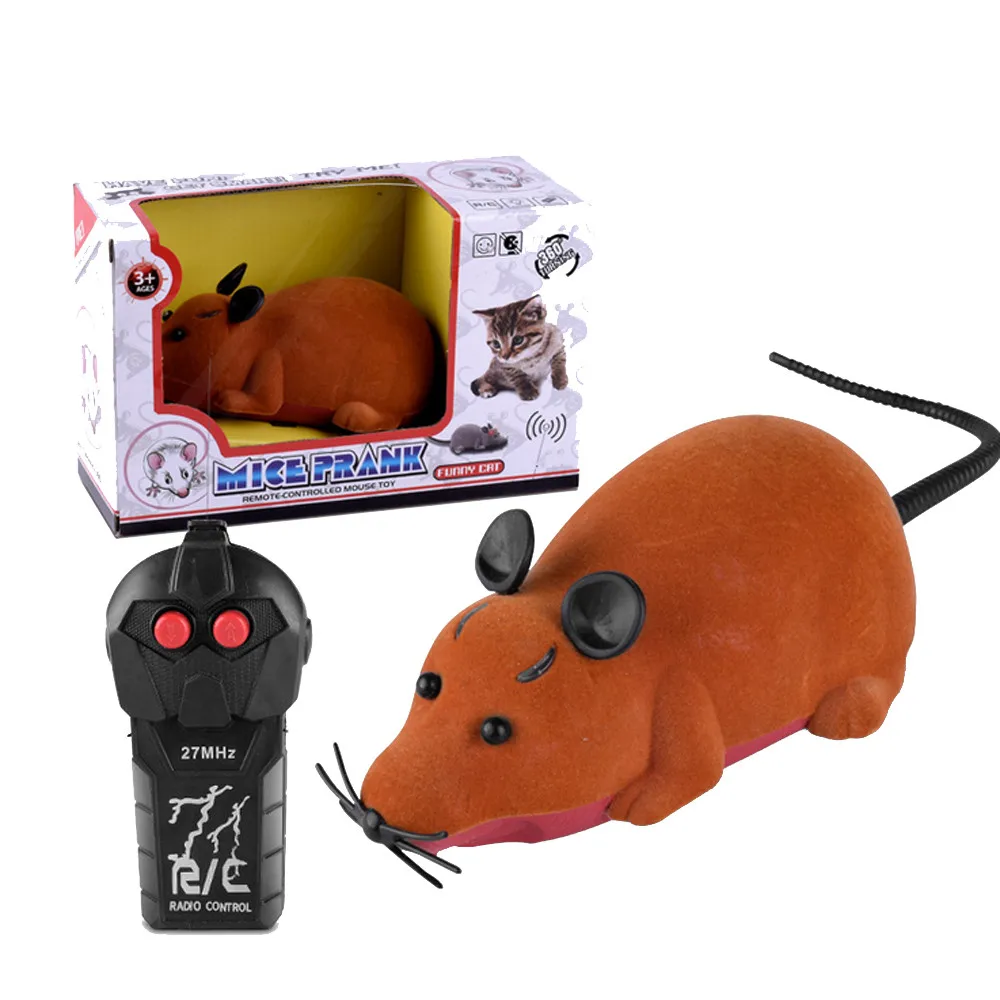 Игрушки животных для детей домашняя кошка собака Забавный Электрические мышь на