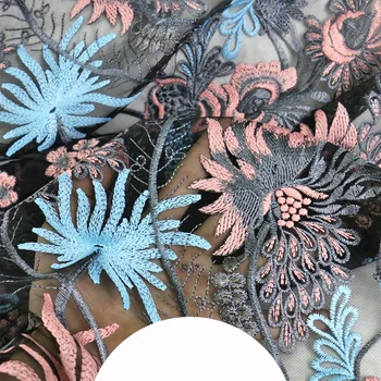 

Milk silk mesh embroidered gauze fabric