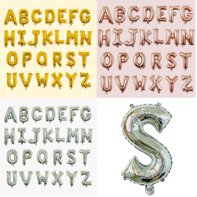

16 32inch Letter LOVE Balloon Aluminum Foil Helium/Air Alphabet Inflatable Float Flying Globes Birthday Party Wedding Decoration