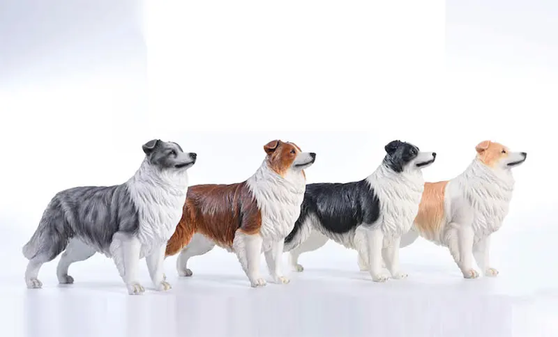17 CM 1/6 Scale Border Collie Simulation Dog Model Accessories Upscale Home Car Decoration Toys Gift Collect | Игрушки и хобби