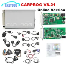 Новейший CARPROG V8.21 V10.93 полный набор 21 адаптер Авто ECU чип Тюнинг инструмент универсальный инструмент для ремонта ЭКЮ Carprog 8,21 онлайн версия