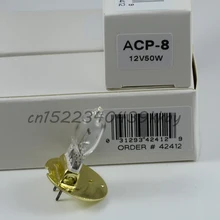 Для Topcon ACP-8 12 В 50 Вт прожекторная лампа, 42412-20400 LS, 7027 12V50W галогенная лампа в сборе, 2 контакта круглый Латунный диск