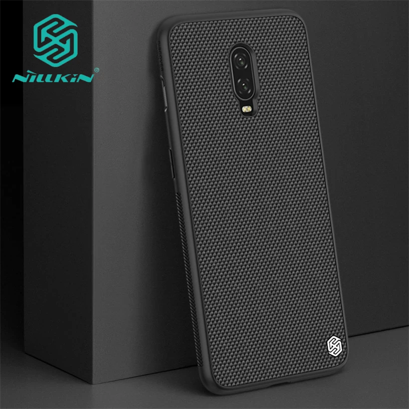 

Oneplus 6t Textured Case one plus 6t cover NILLKIN Hard PC & Soft TPU Frame Phone Cases For Oneplus 6t Capa Gentleman