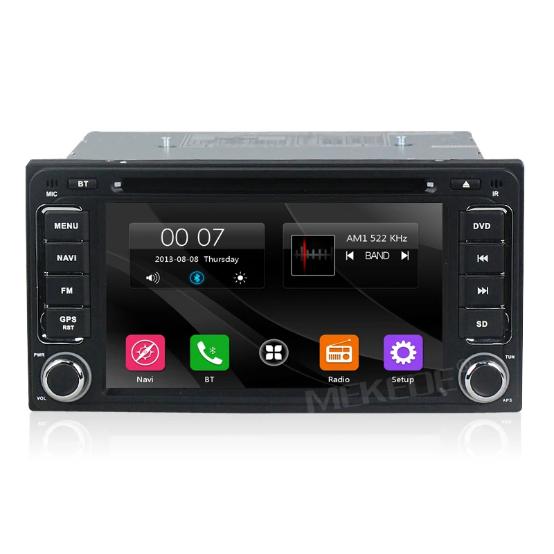 Top 2din Car Radio DVD gps navigation Player for Toyota Hilux VIOS Camry Corolla Prado RAV4 Prado car Audio Stereo with RDS BT SWC 11