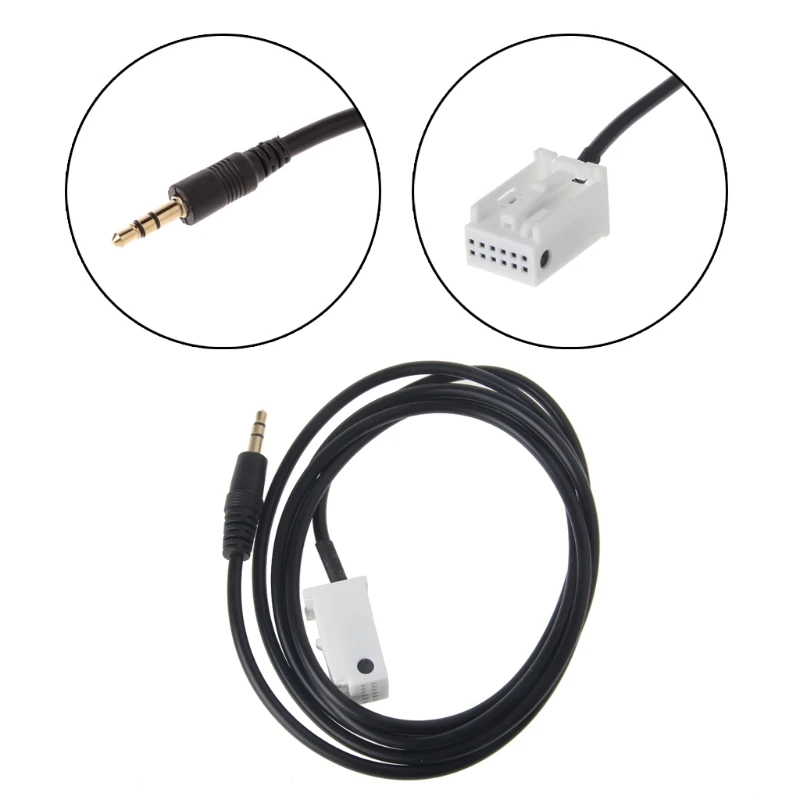

Hot 3.5mm Male Aux-in Audio Cable Adapter For Peugeot 307 308 407 408 for Citroen C2 RD4 Nov28