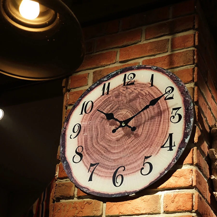 Retro Modern Ring Creative Wall Clock Glass Watches Home Decor Zegar