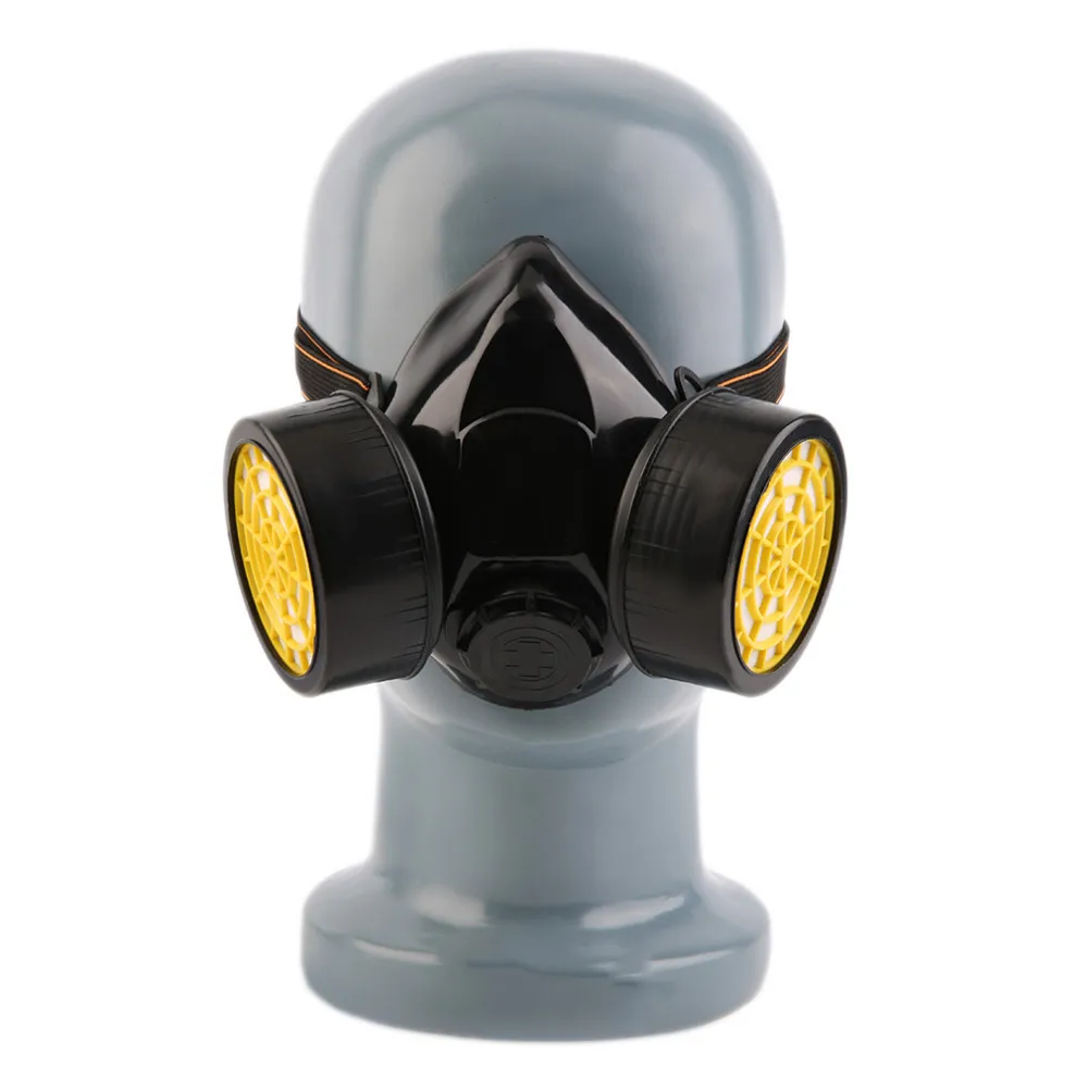 

Adjustable Strap Chemical Gas Mask Filter Emergency Survival Safety Respiratory Gas Mask Anti Dust Paint Respirator Mask