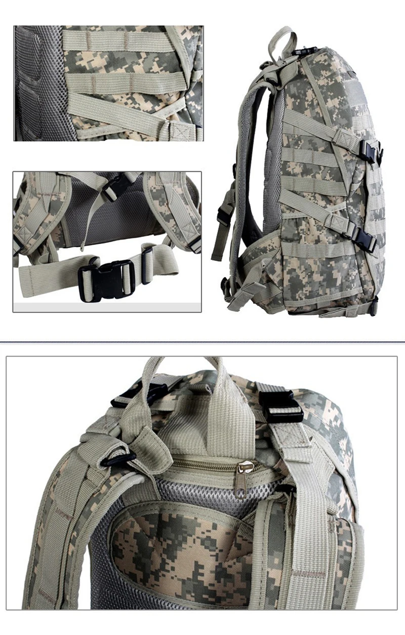 Горячая Распродажа! TAD мужской военный рюкзак Molle камуфляжные дорожные сумки 40L водонепроницаемые нейлоновые сумки многофункциональный рюкзак для ноутбука