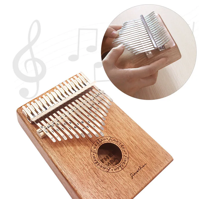 Высокое качество 17 ключ калимба Mbira Calimba африканское красное дерево «пианино для больших пальцев» пальчиковая сумка Рождественский инструмент подарок