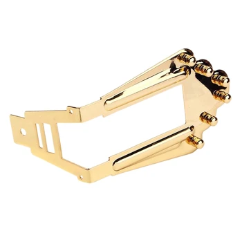 

Golden 6-String Jazz Bass Guitar Bridge Jazz Bridge Wired Frame For 6-String Electric Bass Accessories