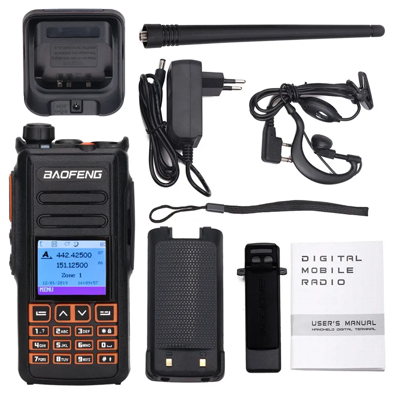 Двухдиапазонный DMR Baofeng DM-X gps цифровой Радио рация 5 Вт VHF UHF Dual Time slot DMR Ham любительский радиоприемопередатчик Hf