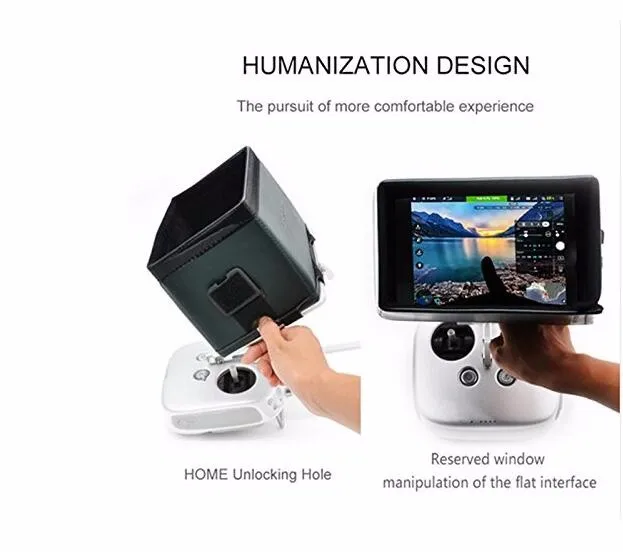 Drone Aviator Hood Kit Remote Control RC Sun Hood Shade Upgraded DJI Phantom 2 3 4 Inspire 1 Quadcopter Parts Accessories Drone Aviator Hood Kit Remote Control RC Sun Hood Shade Upgraded DJI Phantom 2 3 4 Inspire 1 Quadcopter Parts Accessories