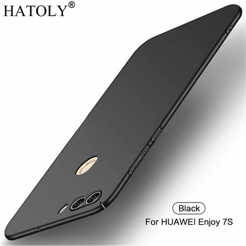Ультратонкий гладкий Чехол для huawei P Smart защитный чехол Enjoy 7s жесткий 5 65