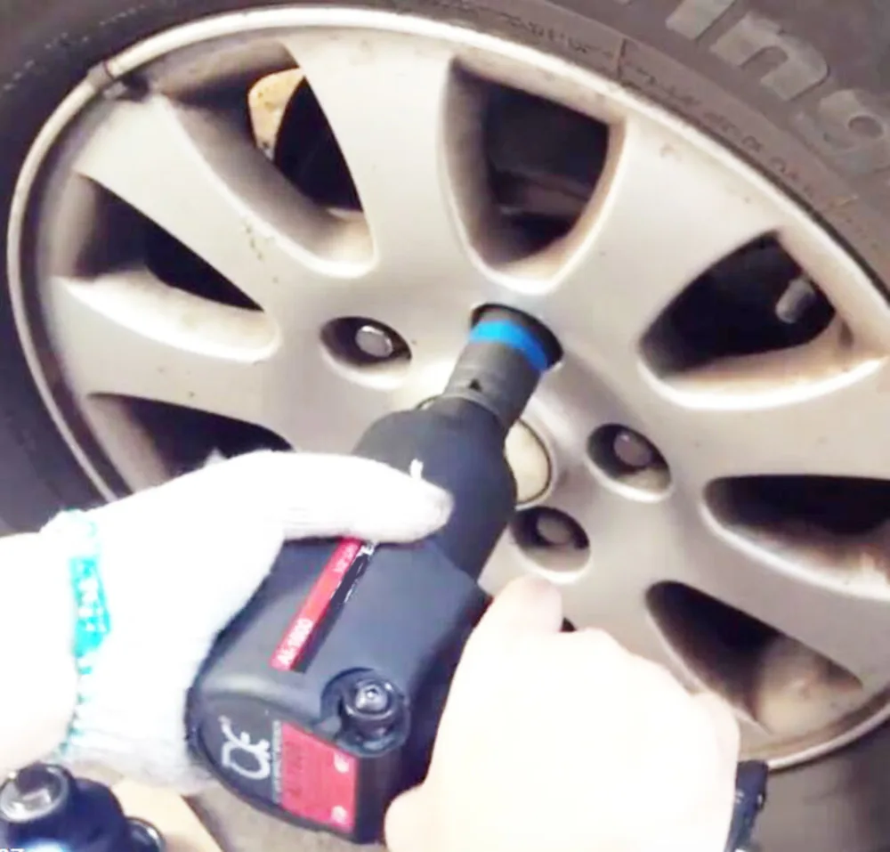 1/" Пневматический ударный гайковерт для ремонта автомобильных колес из литого алюминия с высоким крутящим моментом и низким уровнем шума