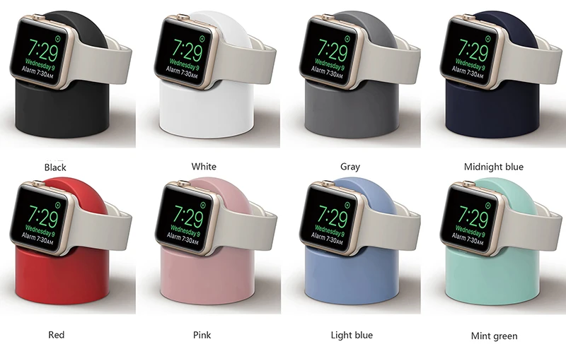 Probefit силиконовая подставка для apple watch Series 4 3 2 1 38 мм 42 мм 40 мм 44 мм держатель для управления кабелем для Iwatch 4 3 2 1