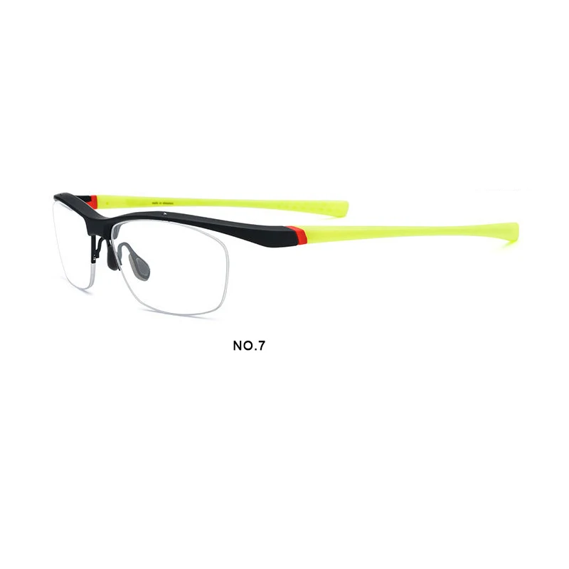 TR90 модные полуоправы для очков в спортивном стиле, оправы для очков для мужчин и женщин, оптические очки для близорукости по рецепту, противоскользящие - Цвет оправы: 7
