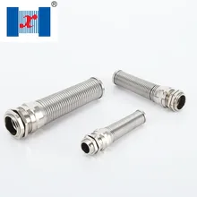 10 шт./лот PG16 для 10-14 мм Никель никелированная латунь металлический спиральный Кабельный ввод анти гибкий провод желез защитный кабель