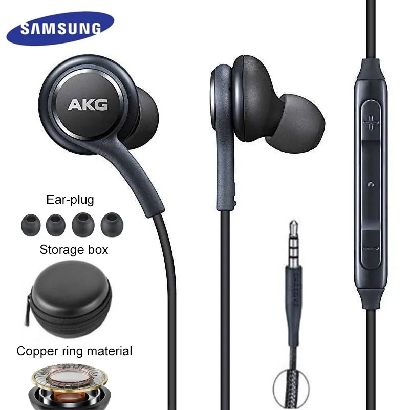 

For Samsung earphone wired earphone ture Stereo headset 3.5mm with Mic in ear headphones for Smartphone Galaxy S6 S7 S8 S9 note9