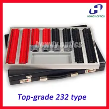 Высший сорт 232 шт пробный набор линз оптический пробный чехол для объектива высококачественный пластиковый обод кожаный чехол