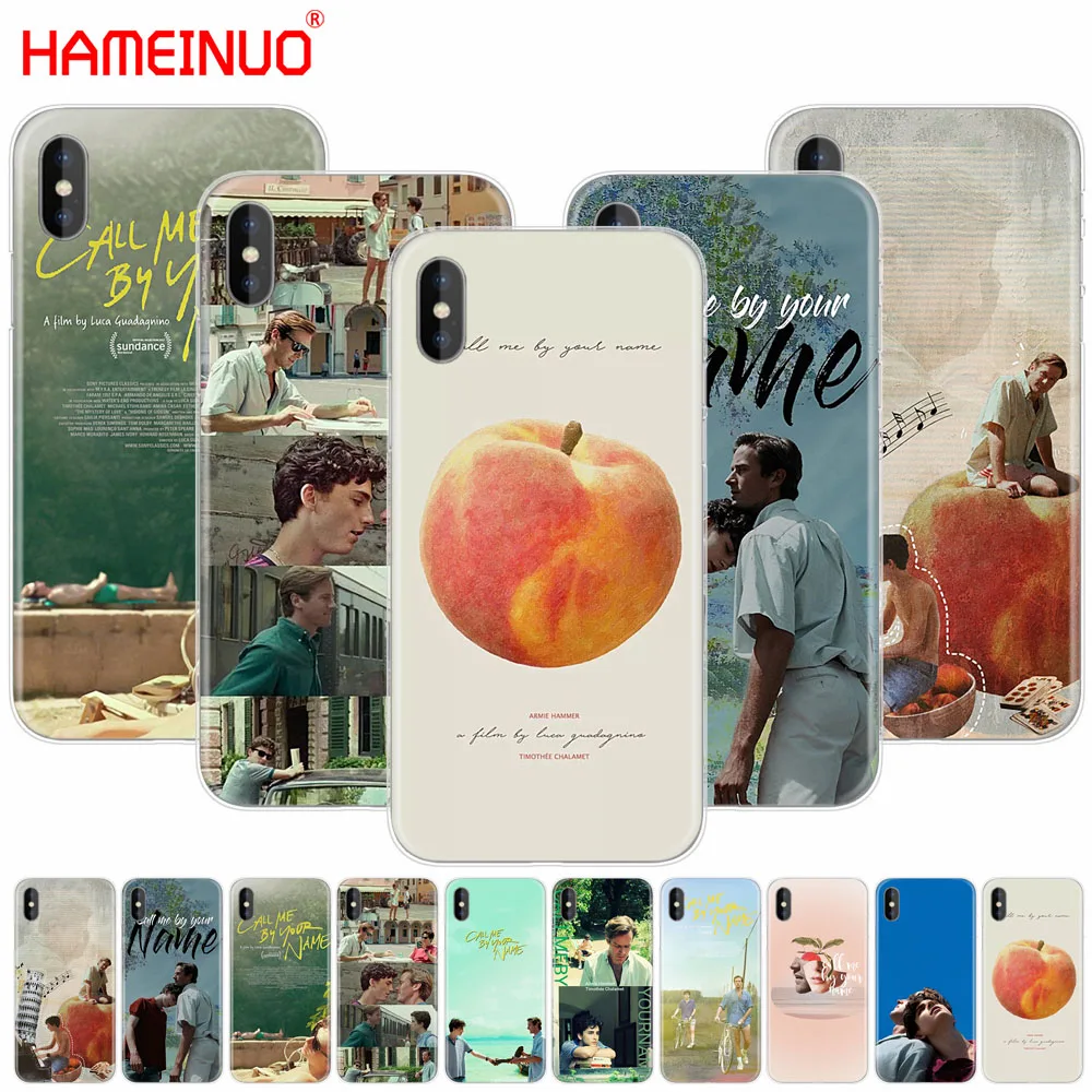 Hameinuo Chiamare Me Dal Vostro Nome Variopinta Cell Phone Case Cover Per Iphone X 8 7 6 4 4 S 5 5 S Se 5C 6 S Più