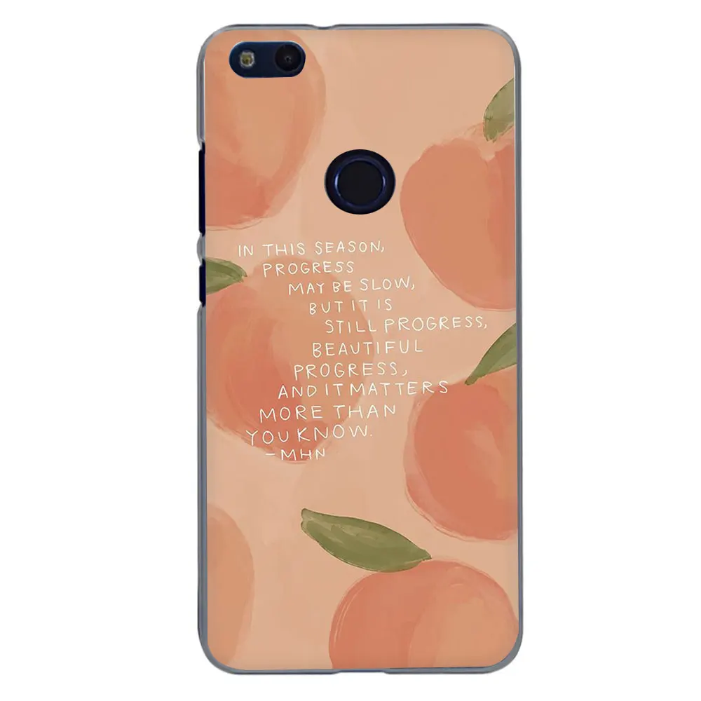 H12 Розовый персиковый жесткий чехол для телефона huawei Honor 20 Play 6 7 8 A C Pro 2 GB/3 GB 7C 5.99in 7 9 10 X Lite - Цвет: H12