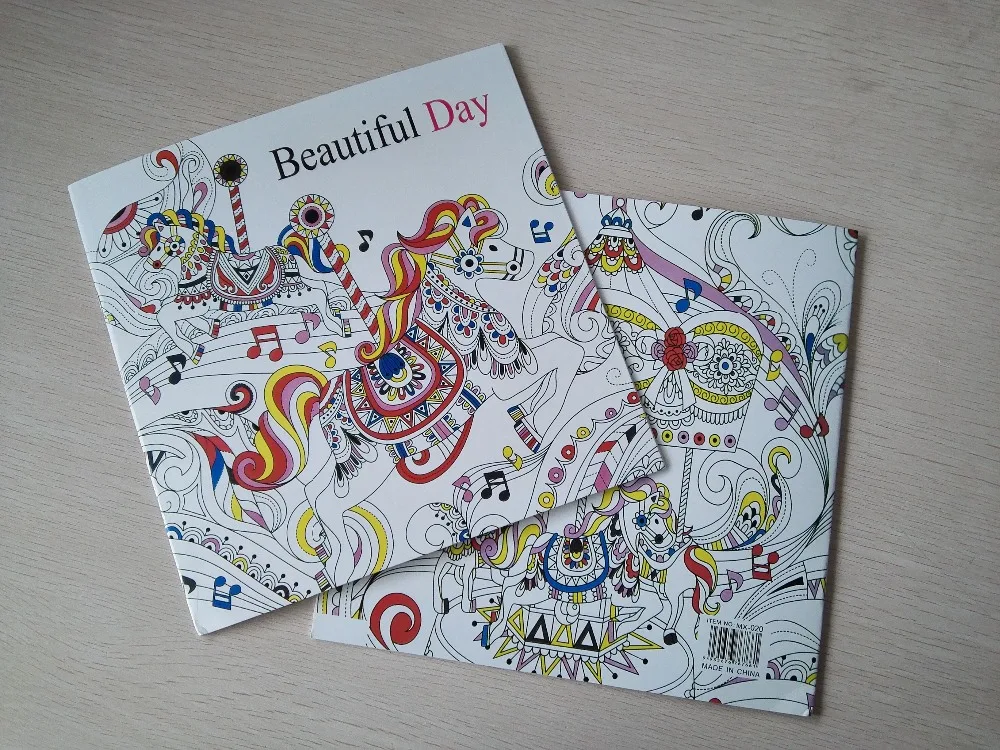 Beautiful Day 24 Pages Secret Garden Styles Coloring Book For Children Adult Relieve Stress Painting Drawing Books