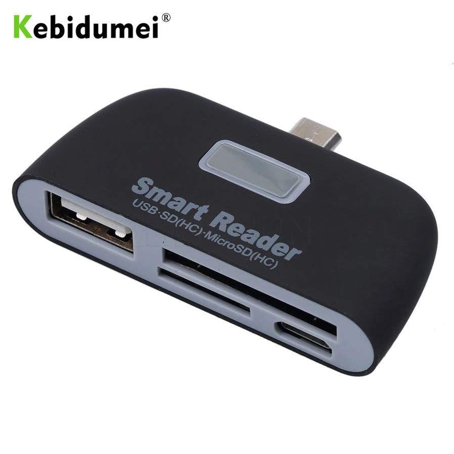 Смарт кард ридер Kebidumei OTG/TF/SD с портом Micro USB для Samsung Galaxy S6 Edge телефонов Android