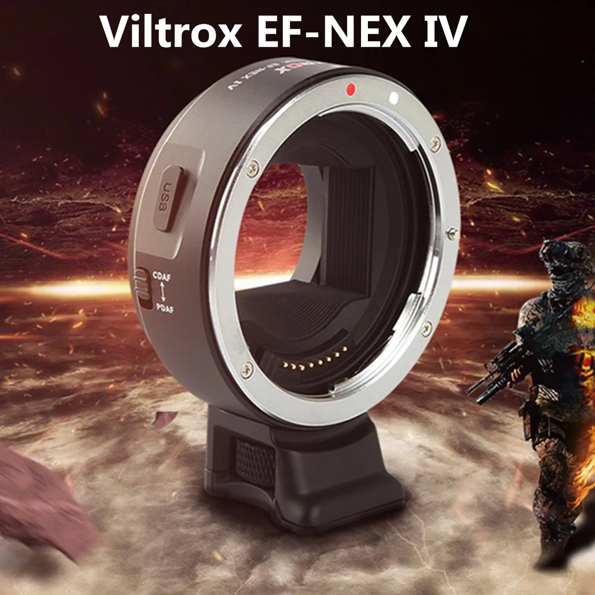 

Viltrox EF-NEX IV Auto Focus` Lens Adapter for Canon EOS EF EF-S Lens for Sony` E NEX Full Frame A9 AII7 A7RII A7SII A6500 A6300