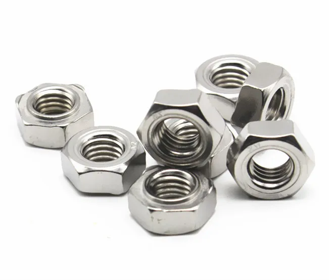 

M4/M5/M6/M8/M10/M12 DIN929 304 Stainless Steel Hexagonal Welded Nuts Spot Welding Hex Nut