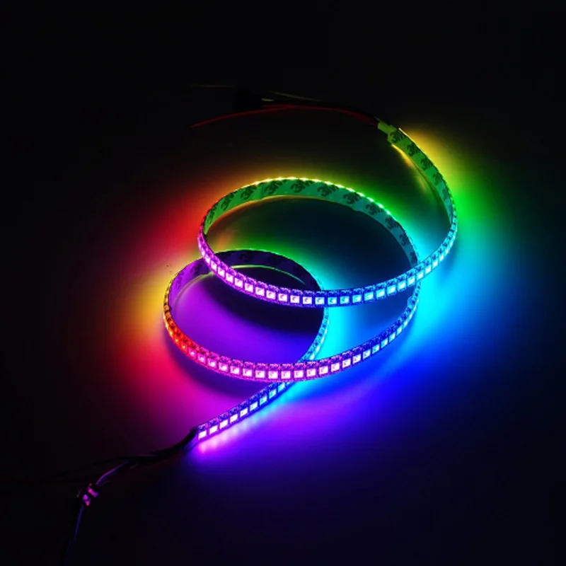 Светодиодная Пиксельная ленсветильник 0 5 м 1 2 3 4 DC5V WS2812B 30 60 светодиодный LED s/M IP30 IP65