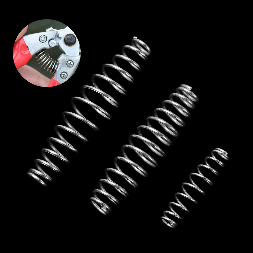 

1/5Pcs 3 Sizes Quality Steel Compression Spring 3/5/6cm Silver Tempered Spring Steel Wire Gardening Scissors Accessories Tool