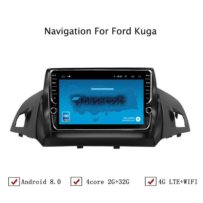 9 &quotAndroid 6 0/8 1 Автомобильная dvd-навигационная система для Ford Kuga 2013 2014 2015