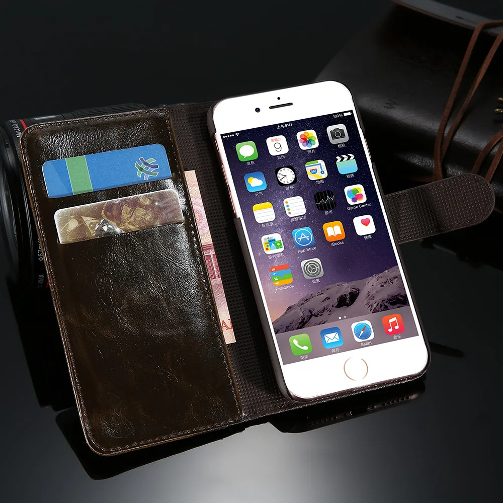 Чехол KISS, кошелек, чехол s для iPhone 6S, 6, 7, 8 Plus, чехол,, флип, кожа, слот для карт, чехол для телефона, для iPhone 5S, 5, SE, чехол-подставка